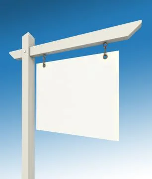 Real estate empty sign Stock Illustration