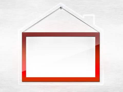 Real Estate Frame Stock Illustration