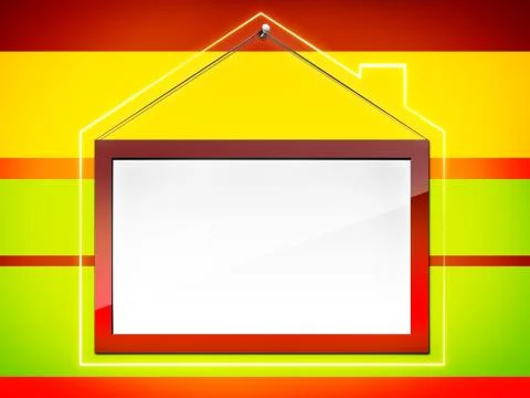Real Estate Frame Stock Illustration