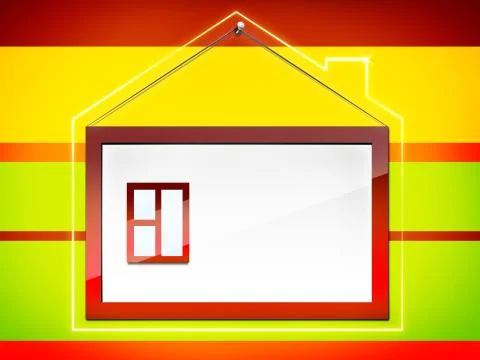 Real Estate Frame Stock Illustration
