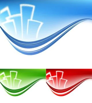 Real estate header Stock Illustration