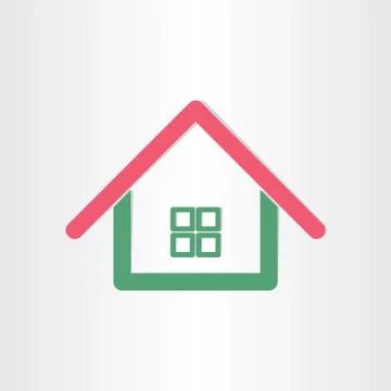 Real estate house icon Stock Illustration