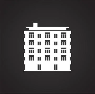Real estate icon on background for graphic and web design. Simple illustration Stock Illustration