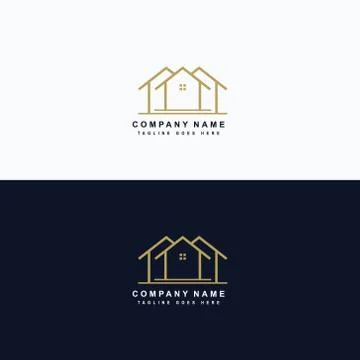 Real estate icon logo vector design Stock Illustration
