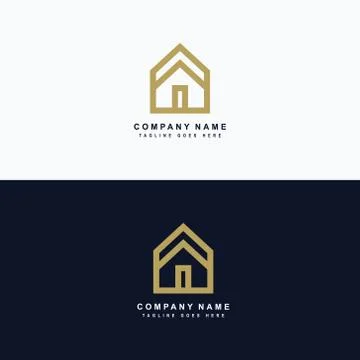 Real estate icon logo vector design Illustrazione stock
