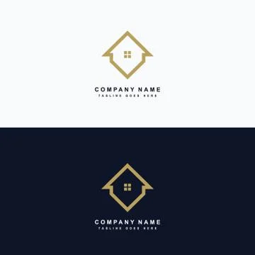 Real estate icon logo vector design Illustrazione stock