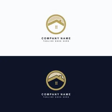 Real estate icon logo vector design Illustrazione stock