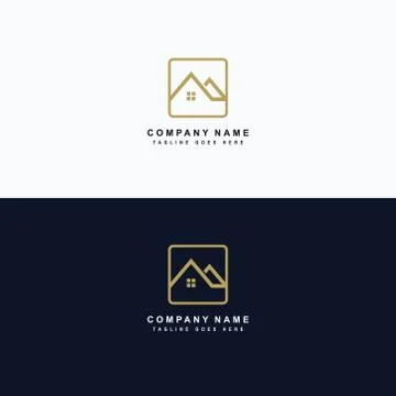 Real estate icon logo vector design Illustrazione stock