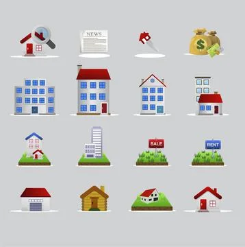 Real Estate Illustrazione stock