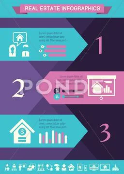 Real Estate Infographics. Stock Illustration