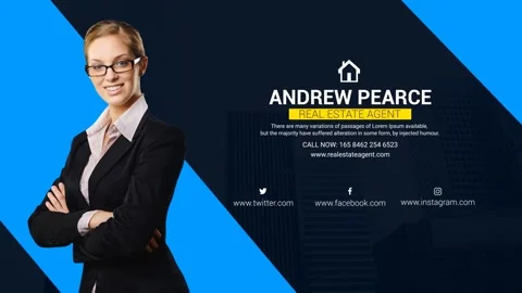 Real Estate Intros &amp; Titles After Effects stock