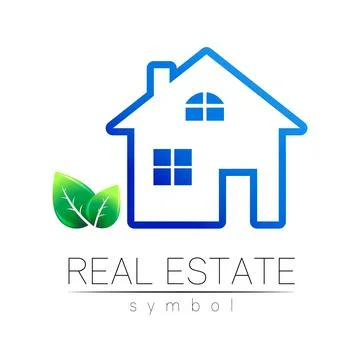 Real Estate Logo Design in Vector for real estateproperty industry House Symbol Stock Illustration