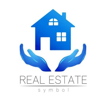 Real Estate Logo Design in Vector for real estateproperty industry House Symbol Illustrazione stock