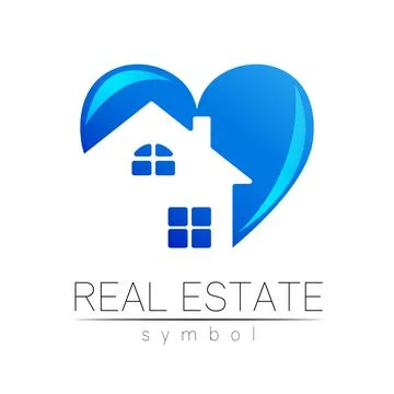 Real Estate Logo Design in Vector for real estateproperty industry House Symbol Stock Illustration