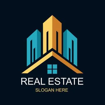 Real Estate Logo Design Vector 12 イラスト素材