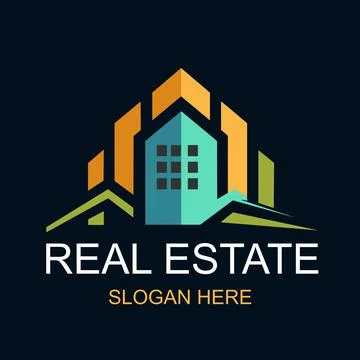 Real Estate Logo Design Vector 18 Ilustração Stock