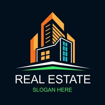 Real Estate Logo Design Vector 25 Ilustração Stock