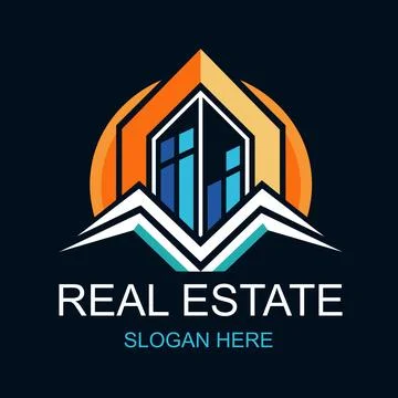 Real Estate Logo Design Vector 26 Ilustração Stock