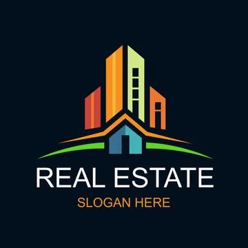 Real Estate Logo Design Vector 27 Ilustração Stock