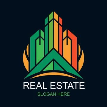 Real Estate Logo Design Vector 29 イラスト素材