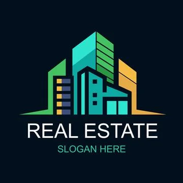 Real Estate Logo Design Vector 32 Ilustração Stock
