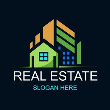 Real Estate Logo Design Vector 39 Ilustração Stock