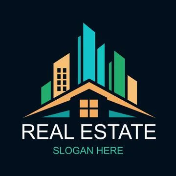 Real Estate Logo Design Vector 37 Ilustração Stock