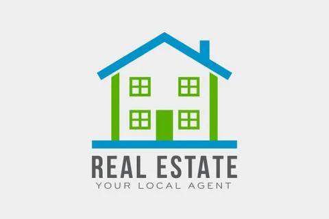 Real Estate Logo Template. Vector Design Illustrazione stock
