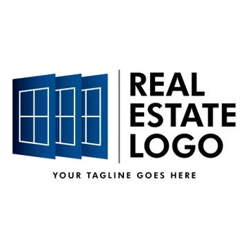 Real Estate Logo Vector Design Template Stock Illustration