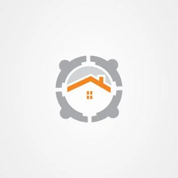 Real estate logo vector design Illustrazione stock