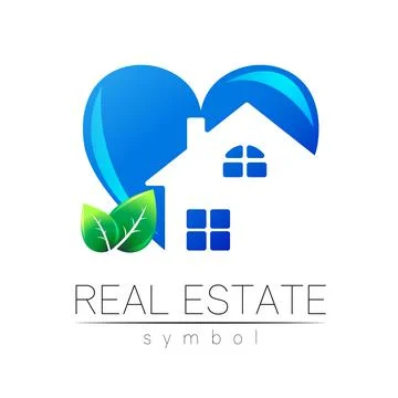 Real Estate Logo Vector Design with Branding Elements for Rent House and Logo Stock Illustration