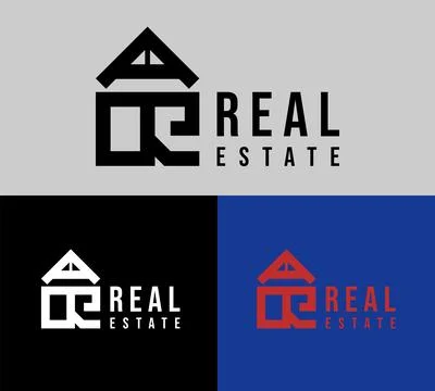 Real estate logos Stock Illustration