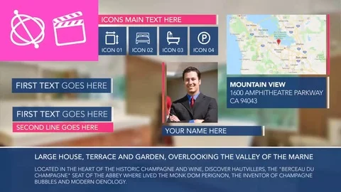 Real-Estate Lower Thirds Bundle - Apple Motion and Final Cut Pro X Template After Effects stock