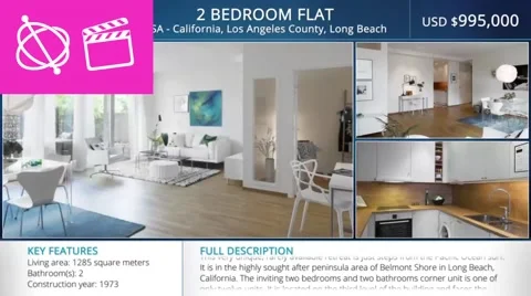 Real-Estate Multi Properties 1min Slideshow - Apple Motion and Final Cut Pro X After Effects stock