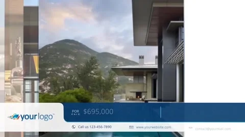 Real-Estate Multi Properties 1min Slideshow 7 - After Effects Template Stock After Effects