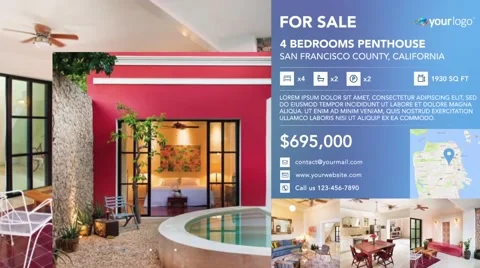 Real-Estate Multi Properties 1min Slideshow 8 - After Effects Template Stock After Effects