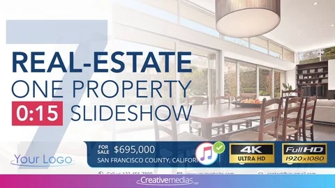 Real-Estate One Property 15s Slideshow 7 - After Effects Template After Effects stock
