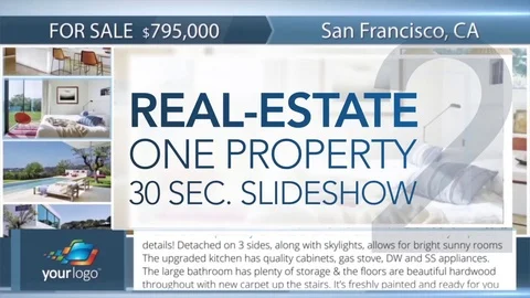 Real-Estate One Property 30s Slideshow 2 - After Effects Template After Effects stock