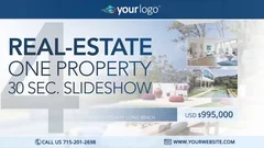 Real-Estate One Property 30s Slideshow 4 - After Effects Template Stock After Effects