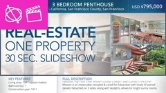 Real-Estate One Property 30s Slideshow 1 - Apple Motion and Final Cut Pro X Temp Stock After Effects
