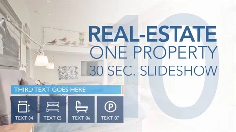 Real-Estate One Property 30s Slideshow 10 - After Effects Template Stock After Effects