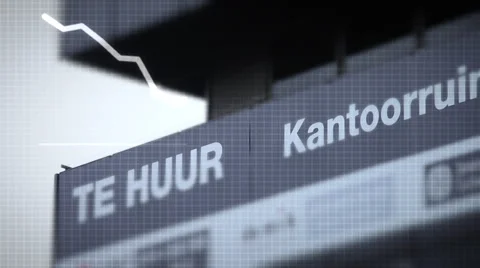 Real estate problems, declining graph Stock-Footage 27235274