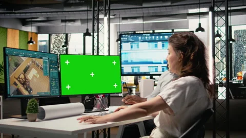 Real estate professionals work on site preparation with a copy space Stock Footage 316795835