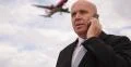 Real Estate Salesman Mobile Phone Talk Airplane Business Travel Airport Place 4k or 4k+ Resolution