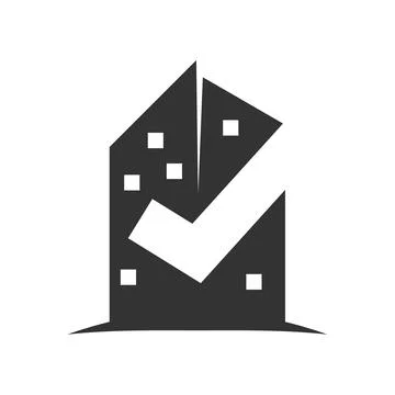 Real estate solution logo template Icon Illustration Brand Identity. Isolat.. Ilustración de archivo