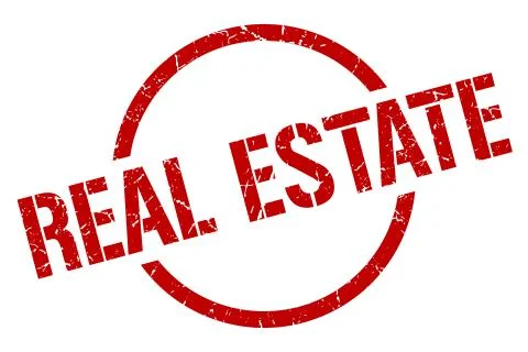 Real estate stamp Stock Illustration