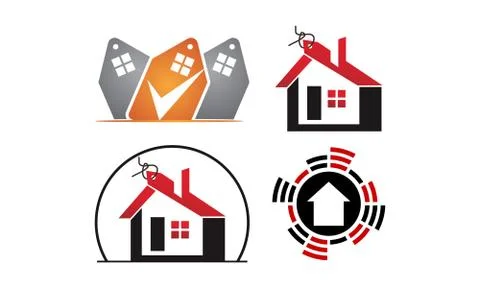 Real Estate Template Set Stock-Illustration