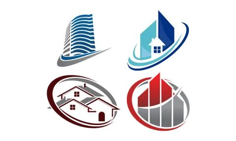 Real Estate Template Set Stock-Illustration