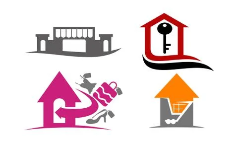 Real Estate Template Set Stock-Illustration