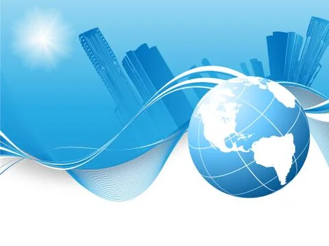 Real estate vector background Illustrazione stock